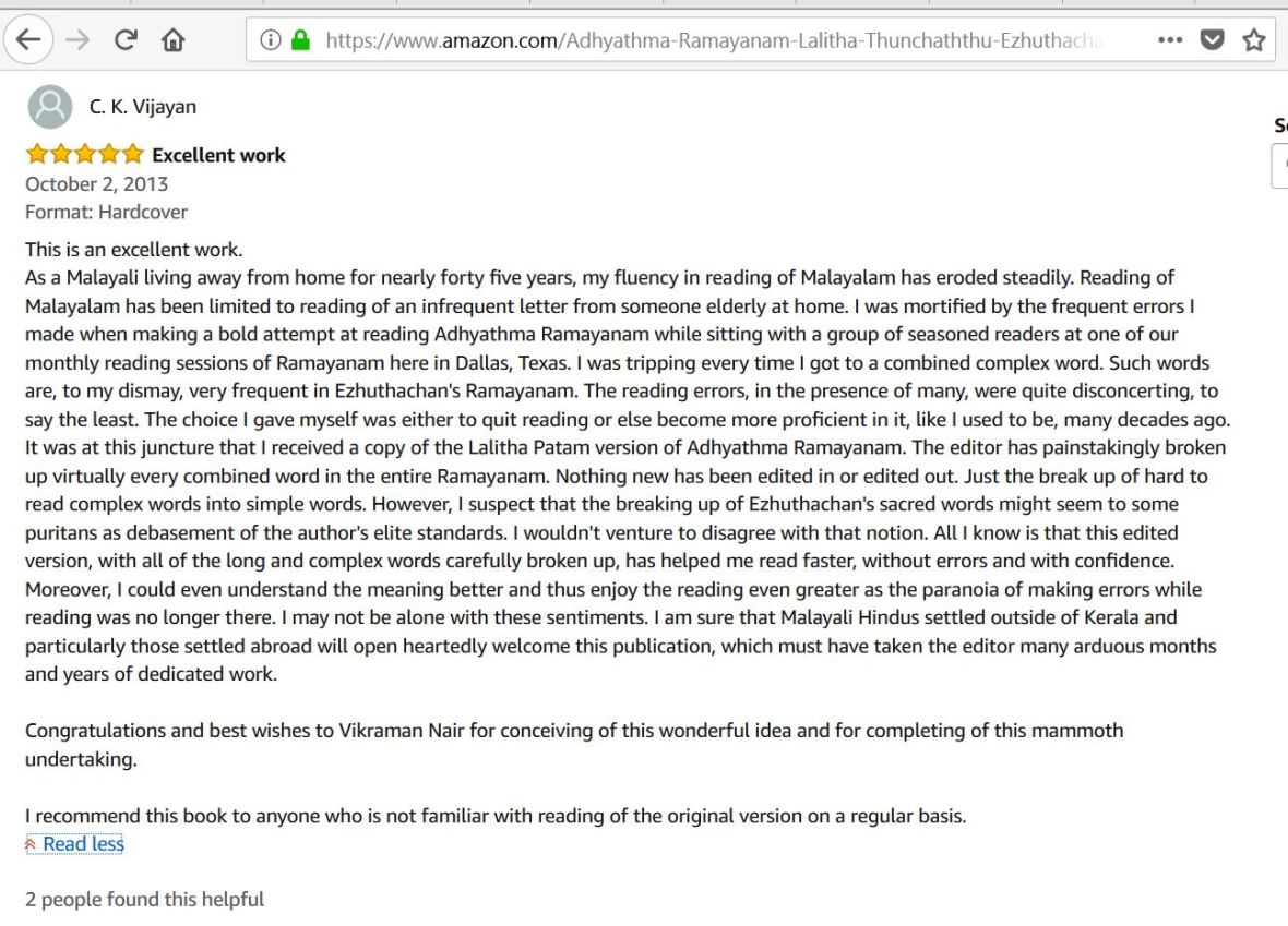 AmazonReviwRamayana